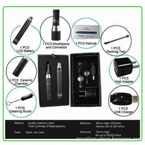 Ago Dry Herb Vaporizer Double Kit with High-quality, 650mAh Battery Capacity